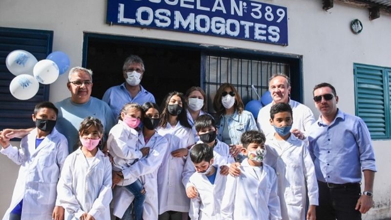 Jalil recorrió los avances de obra de rectificación de Ruta Nacional 157