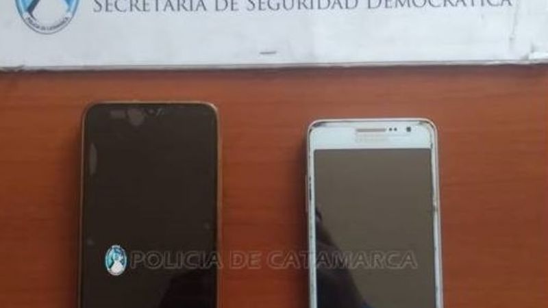 Aprehenden a un joven y secuestran dos teléfonos celulares