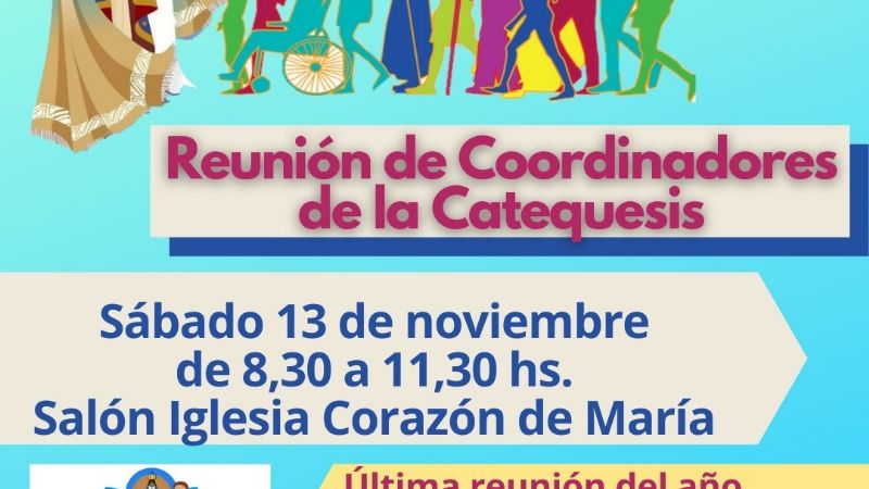 Convocan a los coordinadores de Catequesis de todas las parroquias