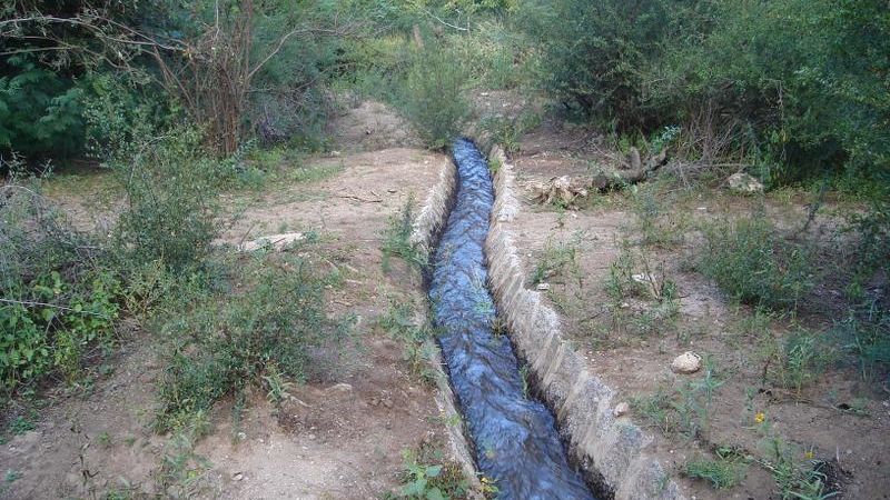 Protesta por el reparto del agua de riego