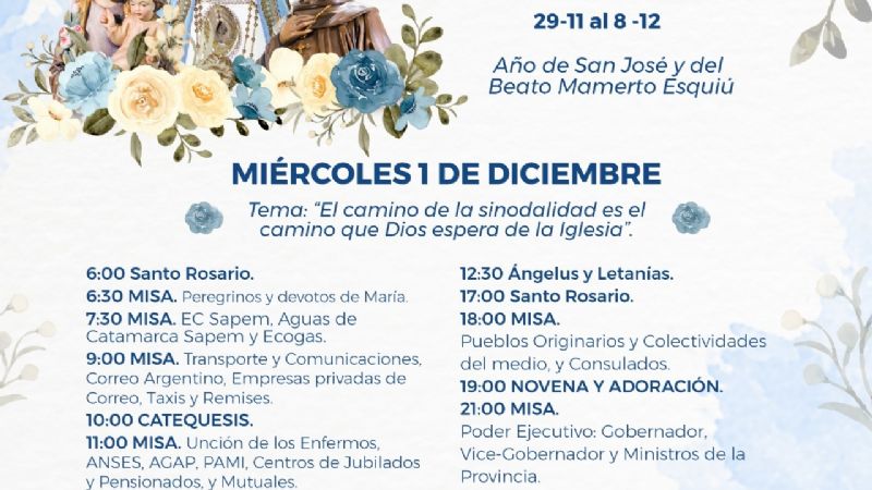 Fiesta de la Virgen del Valle: programa de celebraciones para hoy