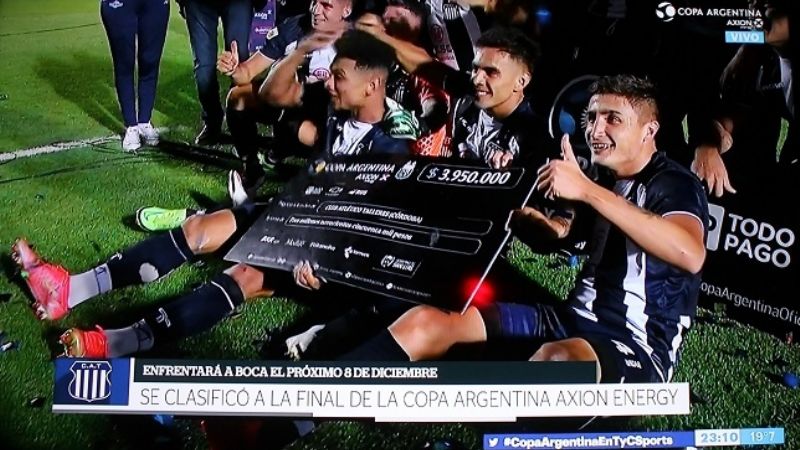 Talleres jugará la final de la Copa Argentina con Boca