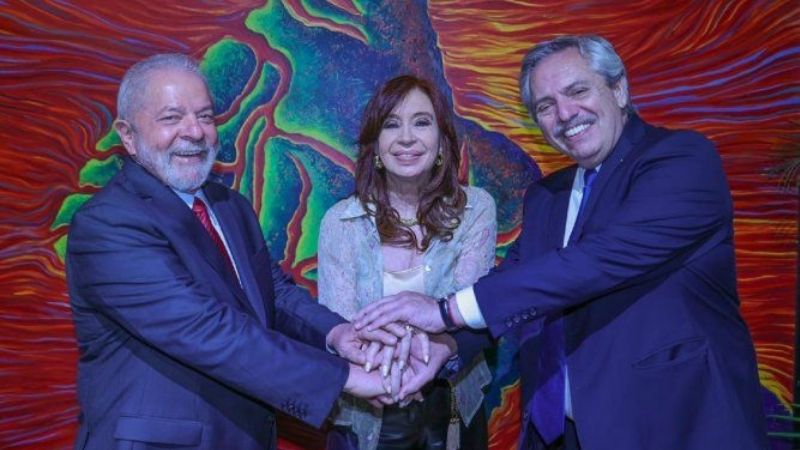 Cristina y Alberto recibieron a Lula