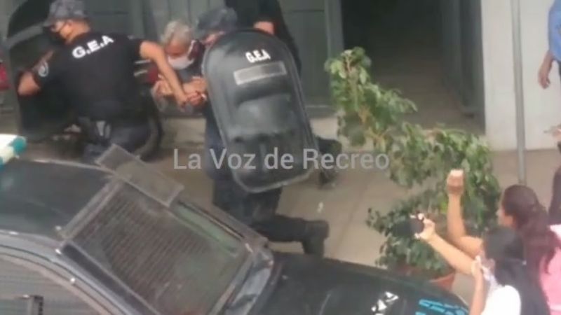 Así fue la salida del Juzgado de acusado de abuso sexual