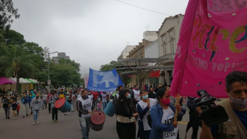 Caos en el centro por movilización
