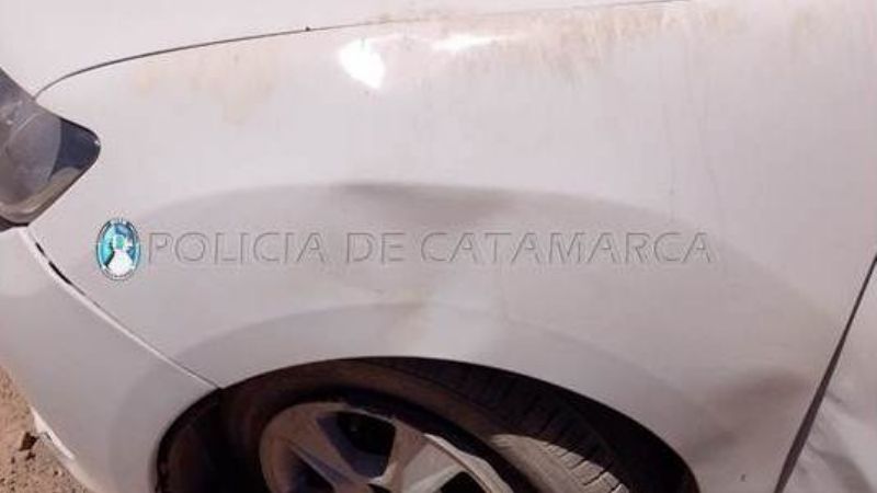 Un militar brasileño volcó con su auto en la ruta 43