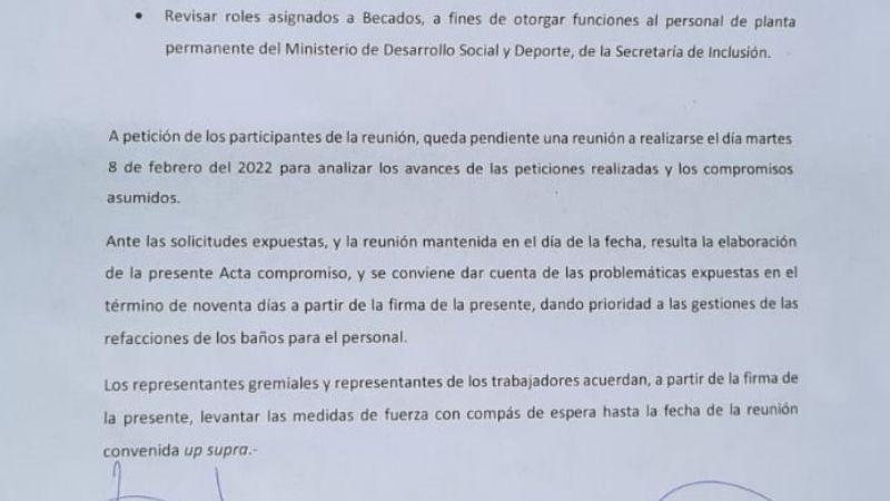 Levantan medida de fuerza en Desarrollo Social