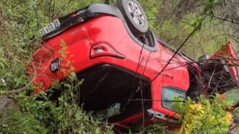 Se quedó dormido y y cayó a un barranco camino a El Rodeo