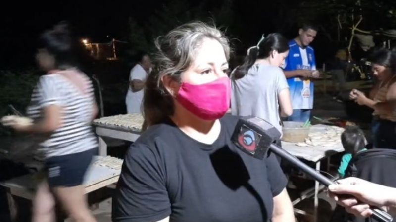 Acampe en el asentamiento La Laguna