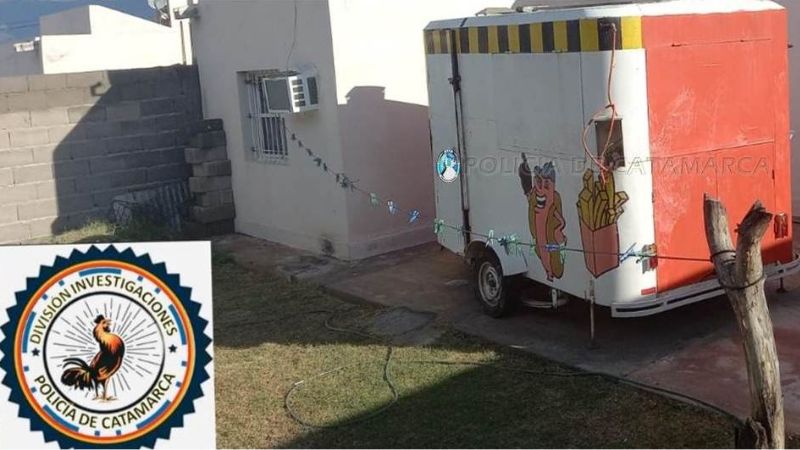 Recuperan un carro de venta de comidas rápidas