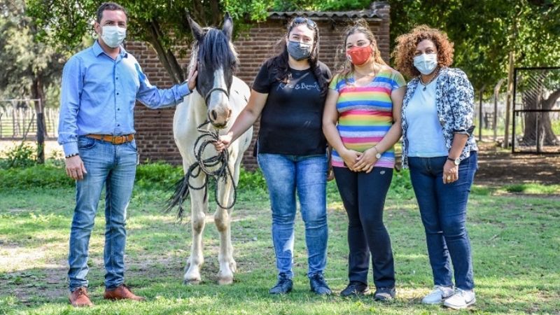 Equinoterapia recibió un caballo