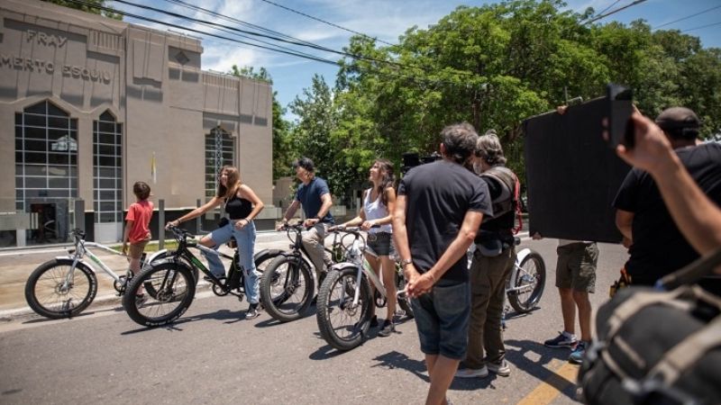 Arana y su familia filman nuevo spot promocional de Catamarca