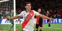 EL JUGADOR DEL AÑO. Julián Álvarez goleador de River y de la Liga Profesional, marcó dos tantos en la goleada a Colón.