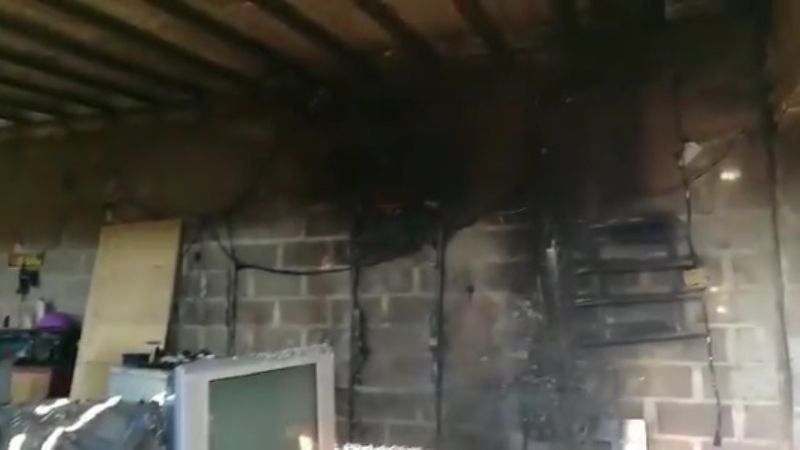 Cuatro niños debieron recibir asistencia tras incendiarse una vivienda