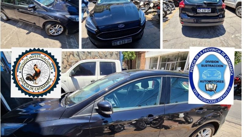 Secuestran un auto robado