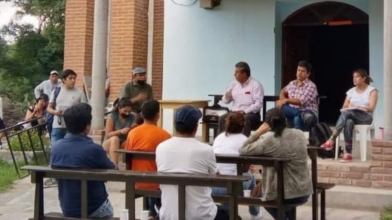 Gómez escuchó a vecinos de Palo Seco y Entre Ríos
