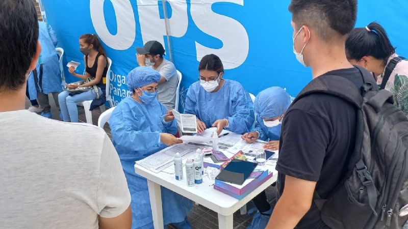 Gran concurrencia al Nodo Móvil de Vacunación