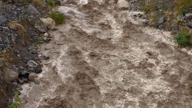 Así creció el río Pomán