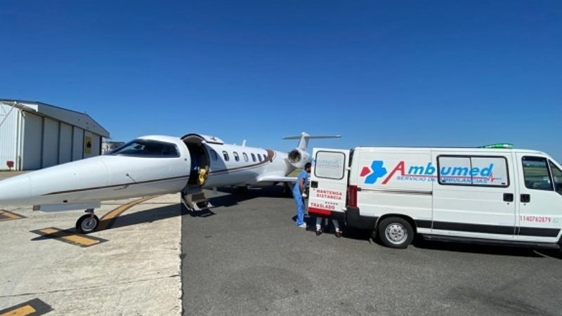 Traslado sanitario de un pequeño de dos años