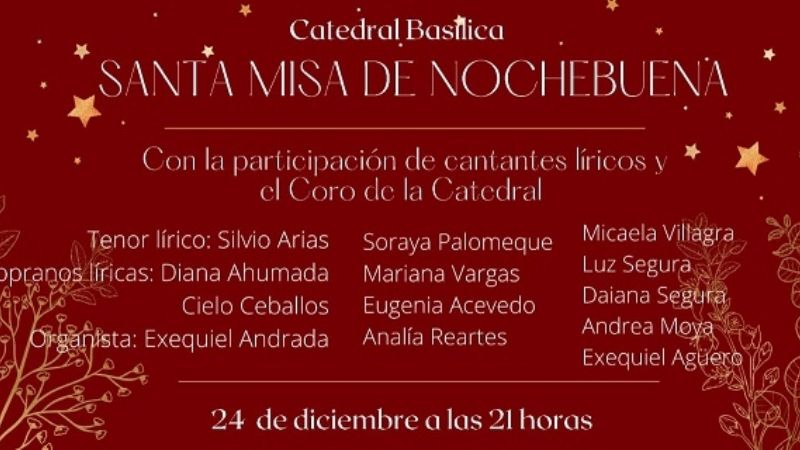 Misa de Nochebuena en la Catedral con la participación de cantantes líricos