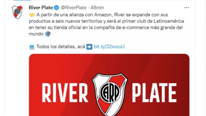 River, primer club latinoamericano con tienda en Amazon