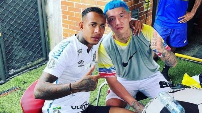 Villa jugó con la camiseta de Santos, cuando eliminó a Boca