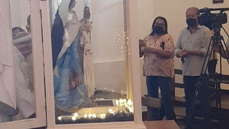 Con la Bajada de la imagen, iniciaron las fiestas de la Virgen de Belén