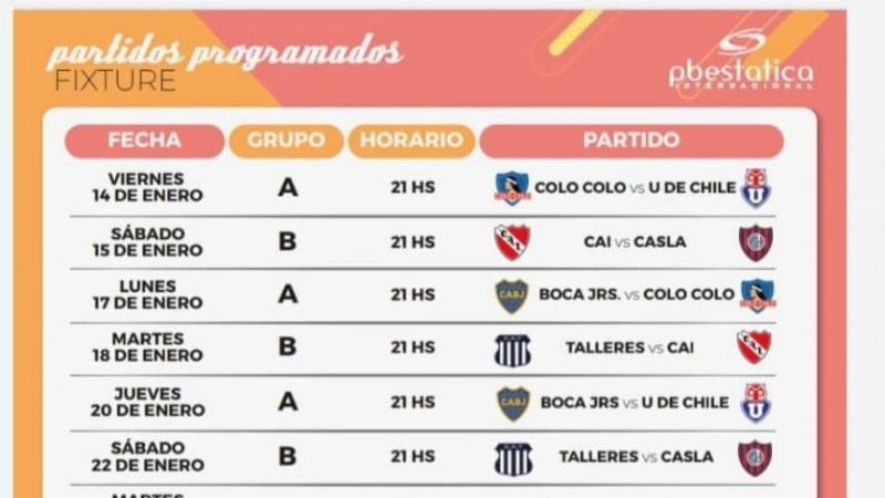 Boca, Independiente, San Lorenzo y Talleres, de verano en San Juan