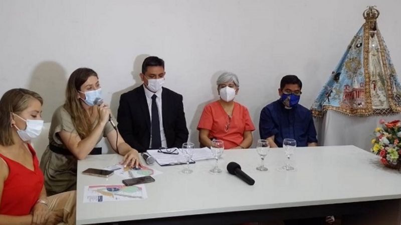 Todo listo para el traslado de la Virgen del Valle al Parque Adán Quiroga