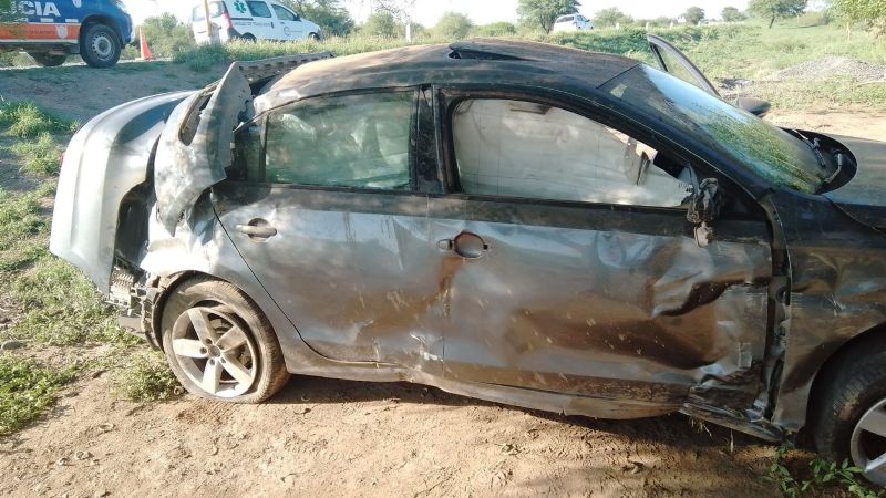Cinco heridos en un grave vuelco en Capayán