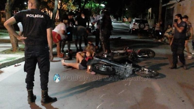 Menor protagonizó un choque de motos