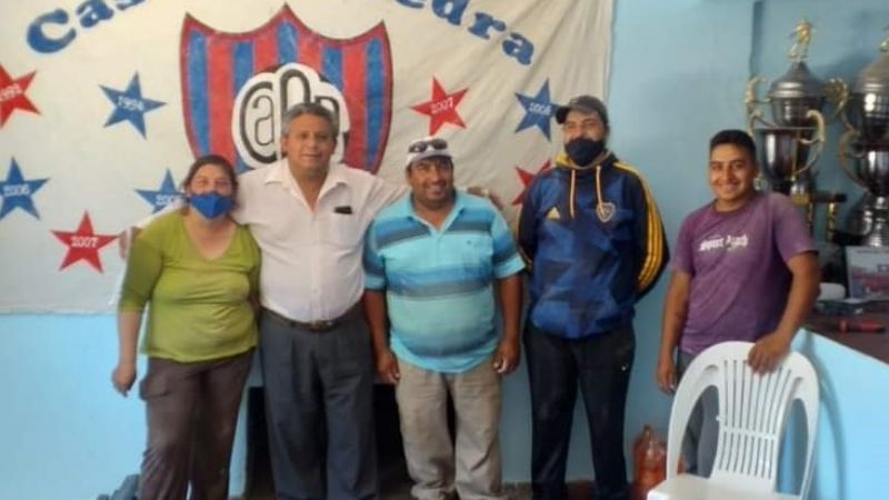 Entregaron materiales al Club Casa de Piedra