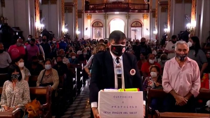 Homenaje de los servidores del Santuario