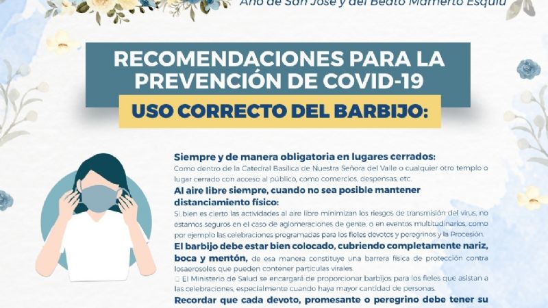 Recomendaciones a peregrinos para la prevención de Covid-19