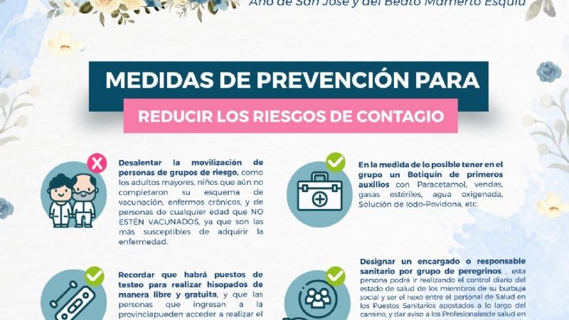 Recomendaciones a peregrinos para la prevención de Covid-19