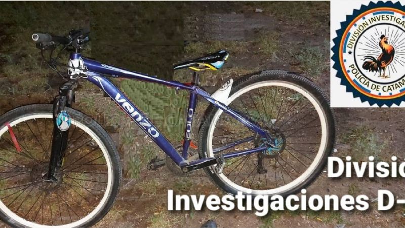 Robaron una bicicleta y policías la encontraron en una vivienda