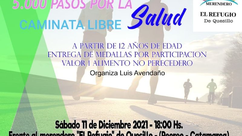 Caminata solidaria por La Loma “5000 pasos por salud”