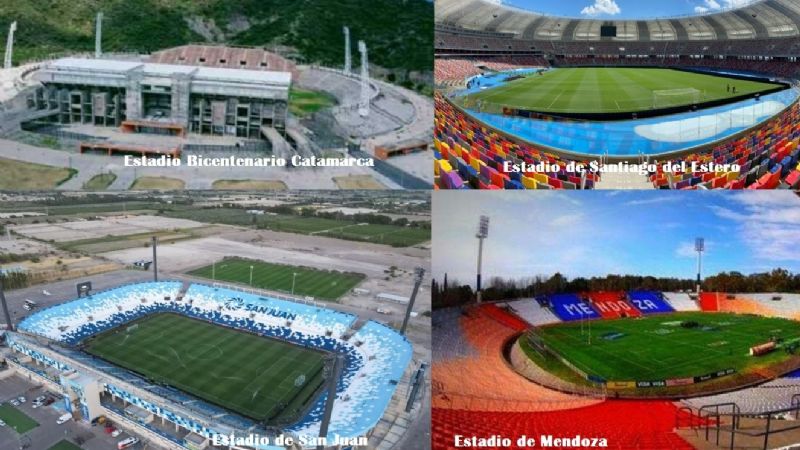 Estadio, simetrías y contrastes