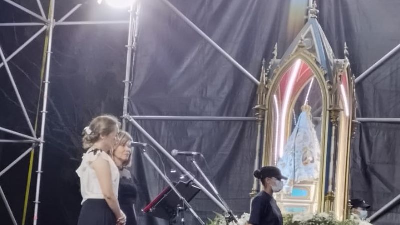 Magistral ofrenda artística en el Parque Adán Quiroga