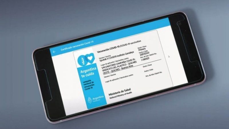 Cómo descargar el certificado de vacunación desde Mi Argentina