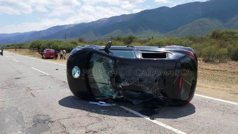 Choque múltiple en la ruta 38 con varios heridos