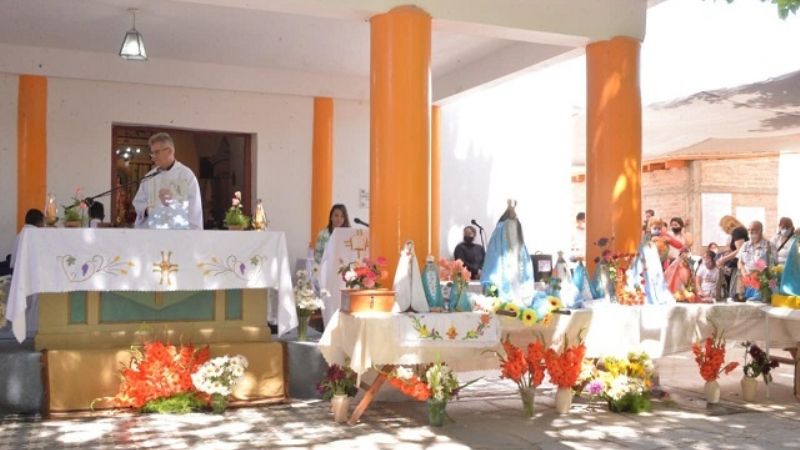 Con gran convocatoria en Santa María también de veneró a la Virgen