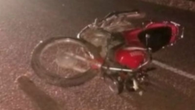 Peregrino en moto se accidentó en La Viña