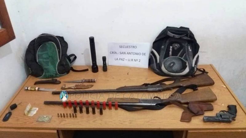 Secuestran varias armas de fuego y cartuchos en La Paz