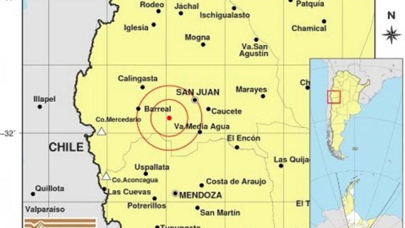 Un nuevo sismo de 5 grados afectó a San Juan