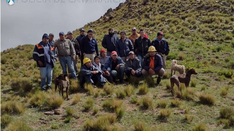 Arduas tareas para rescatar a un adolescente que se extravió en un cerro