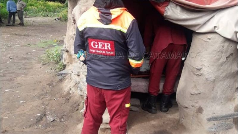 Gran despliegue para rescatar a un hombre en las montañas de Ancasti