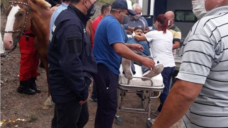 Gran despliegue para rescatar a un hombre en las montañas de Ancasti