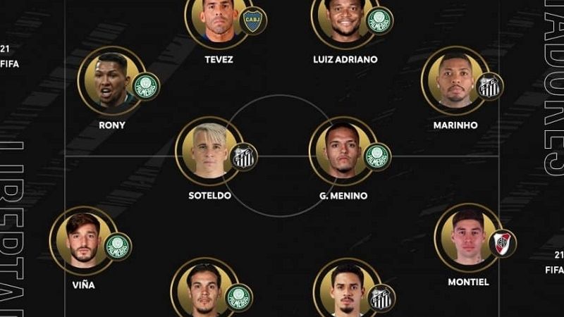 Tévez y Montiel, en el equipo ideal de la Copa Libertadores