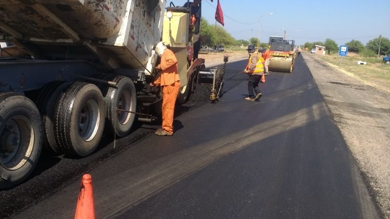 Avanza a buen ritmo la repavimentación de Ruta Nacional 60